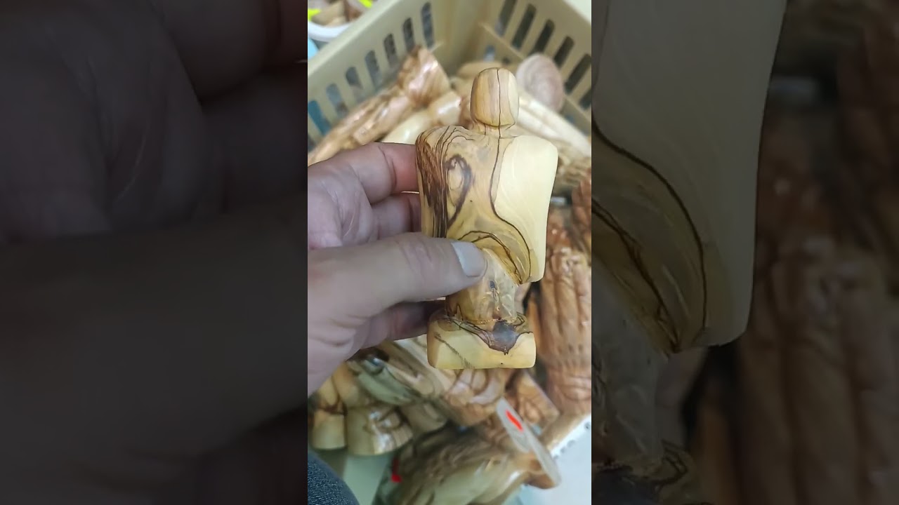 Zuluf Olive Wood Praying Angel 4.3" | Handmade Catholic Sympathy & Memorial Gift from Bethlehem