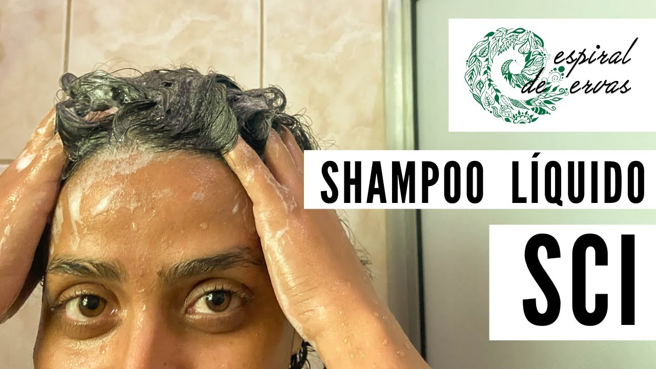 Shampoo natural liquido com SCI (Isetionato de Sódio)