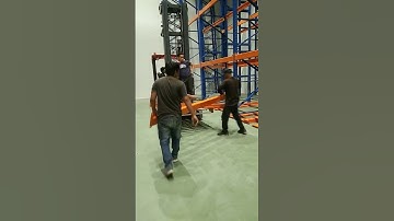 racking system installation cold storage #shorts #racking #coldstorage #construction #building