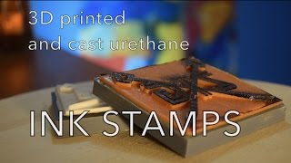Custom 3D printed / molded INK STAMPS - by residentmaker