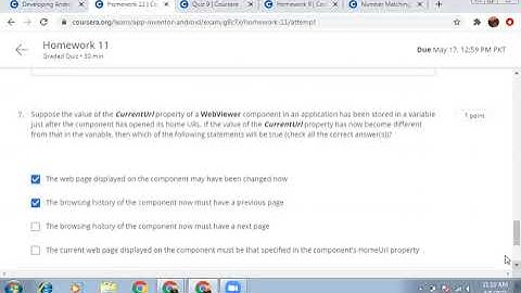Coursera || Developing Android Apps With App Inventor || Week 11 || Quiz || Answes