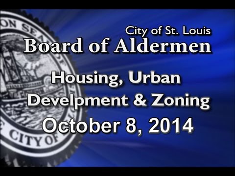 weekly meetings agenda Housing Urban Development and Zoning - October 8, 2014