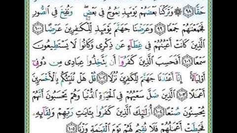 #سورة الكهف للصغار #الآيات_٩٨_١٠٥#تلاوة الشيخ أيمن سويد #قليل دائم خير