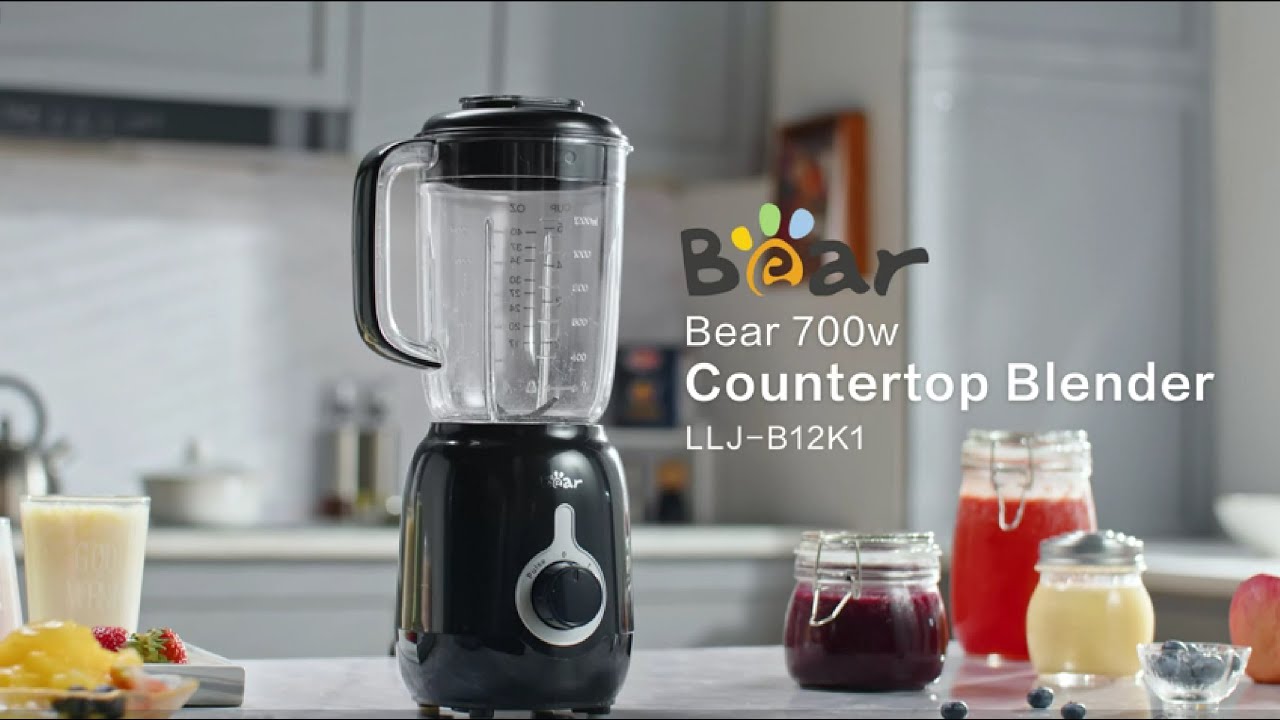 blødende Specialist Grund Bear Countertop Blender, 700W, LLJ-B12K1 - YouTube