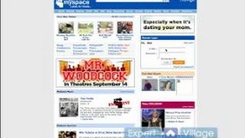 How to Make your own Myspace Page : How to Sign In & Out of Myspace
