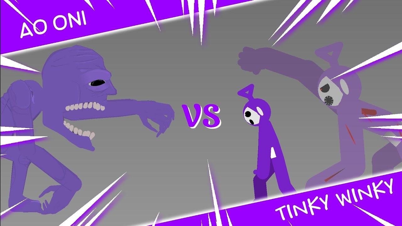 Ao oni vs Tinky winky [Stick nodes pro] - YouTube