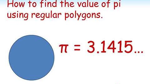 How to Find Pi Using Regular Polygons - Calculating Pi Using Geometry