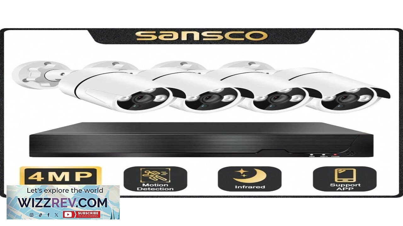 sansco 4MP AHD Home Security Camera System 4 Channel 2K Lite DVR Review