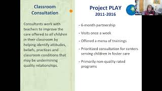 Infant and Early Childhood Mental Health Consultation as a Support for Children in Foster Care