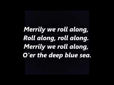 MERRILY WE ROLL ALONG Lyrics Words Text trending Music Man Loony Tunes sing along song