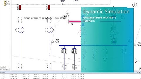 【PSS®E】Getting started with PSS®E: Tutorial 5 - Dynamic Simulation