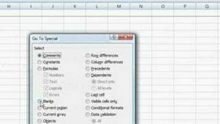 excel 2007 - removing blank rows