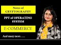 CRYPTOGRAPHY | OPERATING SYSTEM | BUSINESS STUDIES | PPT | Free Study notes