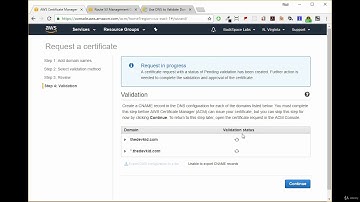 18  -  Part 4   Creating an SSL Certificate with AWS Certificate Manager