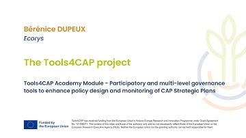 Module IV | The Tools4CAP project - Bérénice Dupeux (Ecorys)