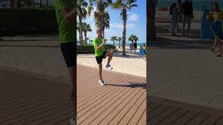 High knee walking