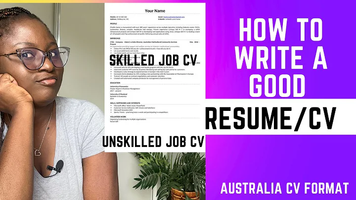 This Resume/CV will get you a Job faster in Australia,UK, Canada for Skilled jobs and Unskilled jobs - DayDayNews