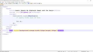 Basic jQuery Syntax, Learn jQuery From Beginner To Advanced,#Learn Your Self XP#