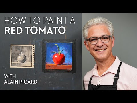 How To Paint A Red Tomato