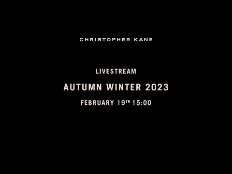 Christopher kane autumn winter 2023 livestream