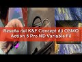 Reseña del K&amp;F Concept dji OSMO Action 5 Pro ND Variable Filtros, Action 4 Filtro Variable ND2-32 ND