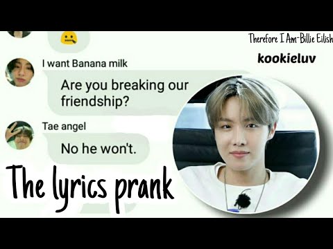 BTS TEXTS:The lyrics prank#2||kookieluv - YouTube