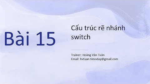 Nhập vào một tháng bất kì và xem tháng đó có bao nhiêu ngày sử dụng switch