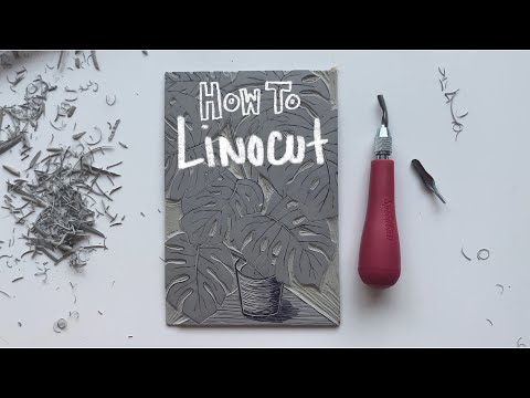 PRINTMAKING ट्यूटोरियल, How to LINOCUT for Beginners Pt. 1