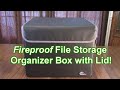 BEST File Box Fireproof File Storage Organizer Box Lid & Handle Legal & Letter FAIRYLOVE  REVIEW