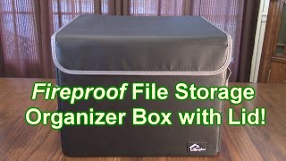 BEST File Box Fireproof File Storage Organizer Box Lid & Handle Legal & Letter FAIRYLOVE  REVIEW