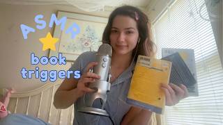 ASMR Book Triggers ☆ Whispering, tapping, page turning, etc. ☆ no mid-roll ads