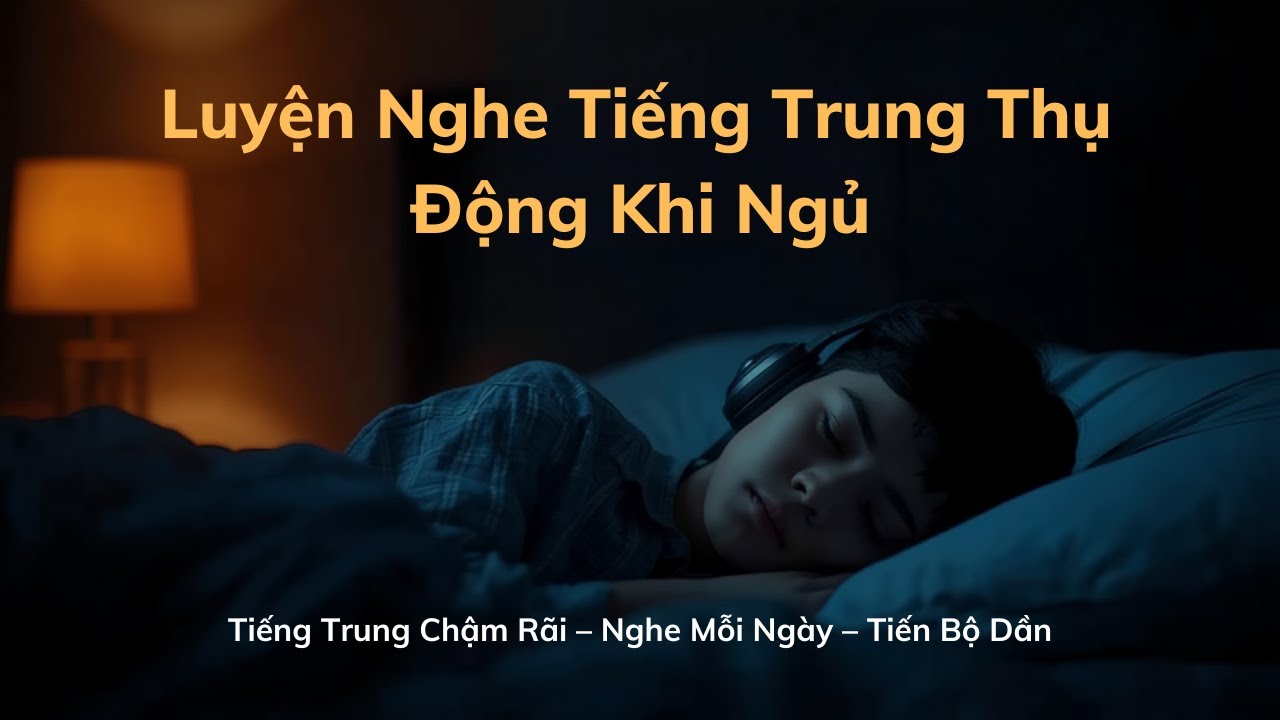 Luyện Nghe Tiếng Trung Thụ Động Khi Ngủ | Tiếng Trung Chậm Rãi – Nghe Mỗi Ngày – Tiến Bộ Dần