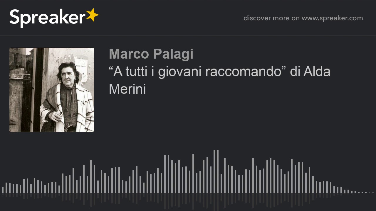 A Tutti I Giovani Raccomando Parafrasi