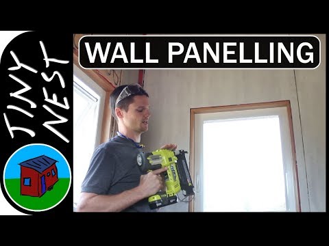 Compact Panel Install How To Put Wall Paneling On Tiny House Interior