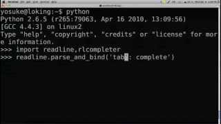 Autocompletion Shell Python
