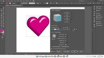 Tạo trái tim 3D đơn giản | 3D Heart Design in Adobe Illustrator