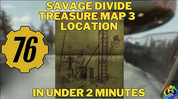 How to Find the Savage Divide Treasure Map 3 in #fallout76 #fallout76guide