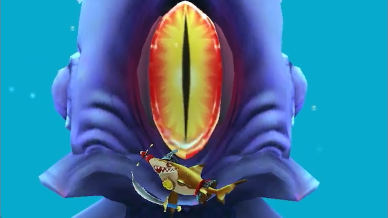 Small Shark Black-tip Reef vs Colossal Squid Boss !!! - Hungry Shark World