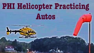 PHI Helicopter Pilot Practicing Autorotations | Bell 407