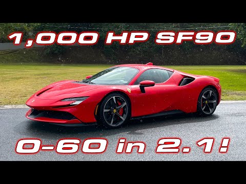 FIRST EVER Ferrari SF90 Stradale Performance Testing * 1/4 Mile, 0-60 MPH