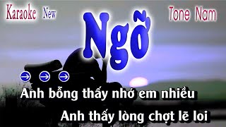 Karaoke Ngỡ Tone Nam Beat Chuẩn | song nhien karaoke