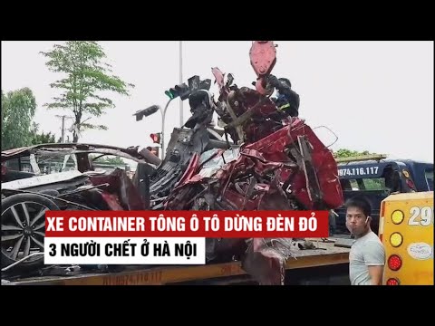 Video Kinh hoàng xe container 