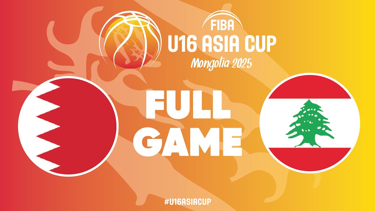 Group Phase | Bahrain v Lebanon | Full Basketball Game | FIBA U16 Asia Cup 2025