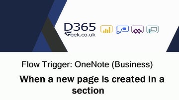 OneNote Trigger: When A New Page Is Created In A Section