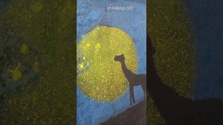 Toothbrush splatter painting art challenge 2/30 @ puchuk #toothbrush #art #shorts #creative