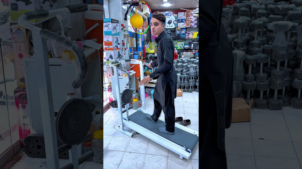 Without electric treadmill machine#electriclover #trending #viral #pakistan #wholesale