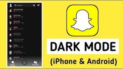 How to get dark mode on SNAPCHAT