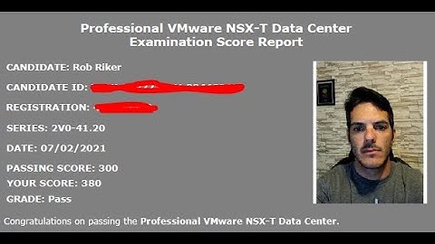 VMware NSX-T Data Center Exam Passed - 2V0-41.20