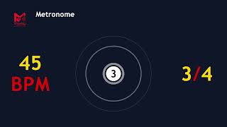 Metronome – 45 BPM | 3/4