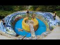 60 Days Build Underground Swimming Pool Water Slide Crocodile Around Secret Underground House